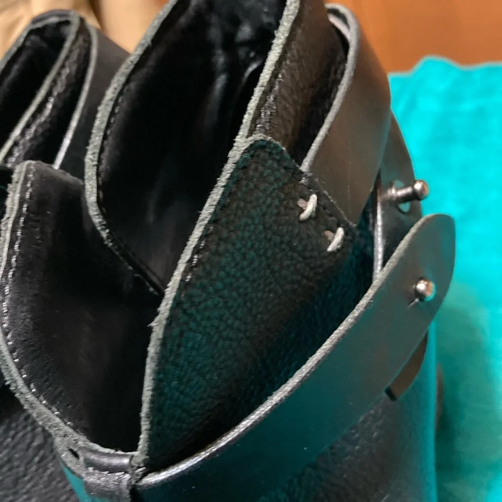 Rag & Bone “Harrow” Cowhide Leather Heeled Ankle Boots - Picture 12 of 15